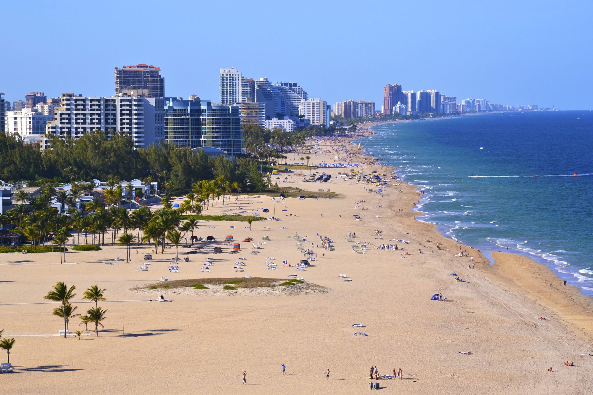 A perfect white-sand beach