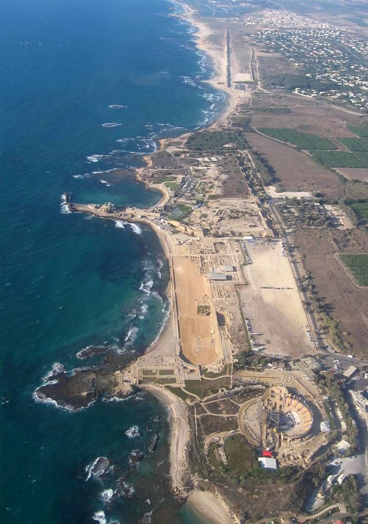 Roman ruins at Caesarea by the sea