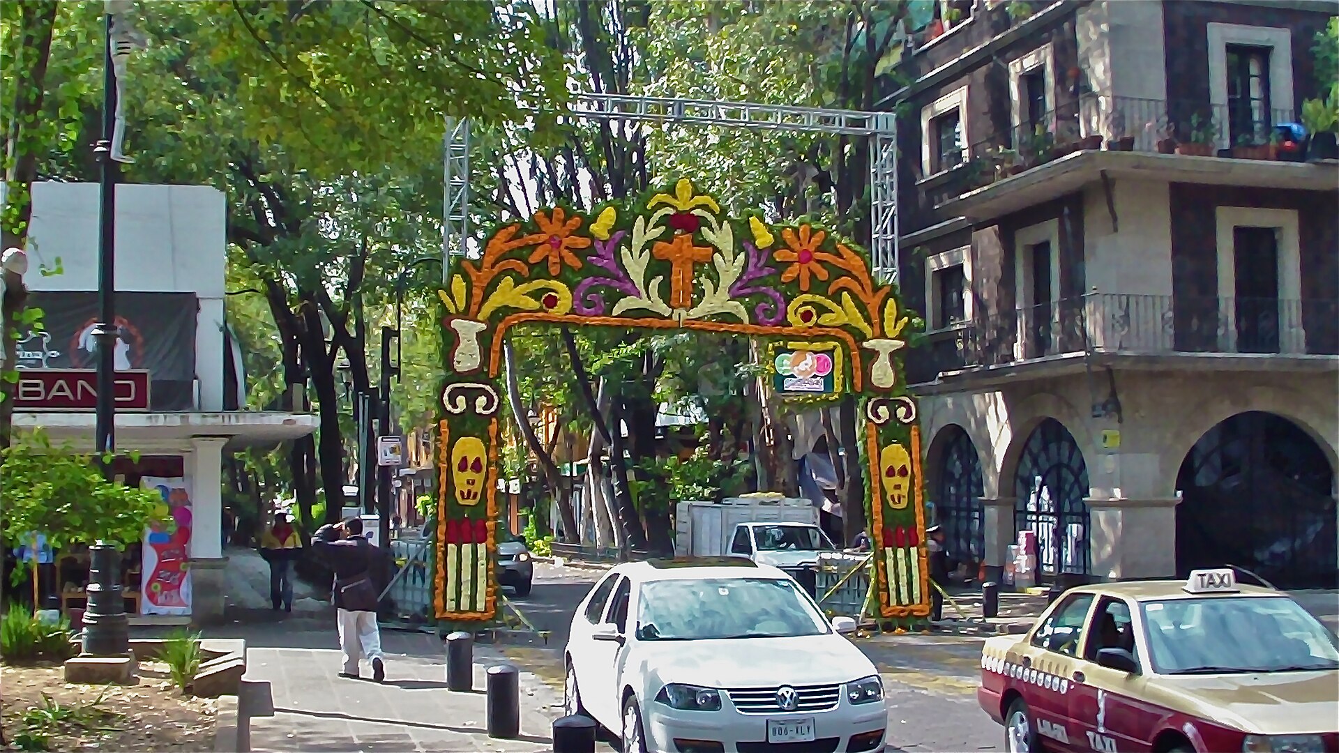 Coyoacán's leafy central plaza