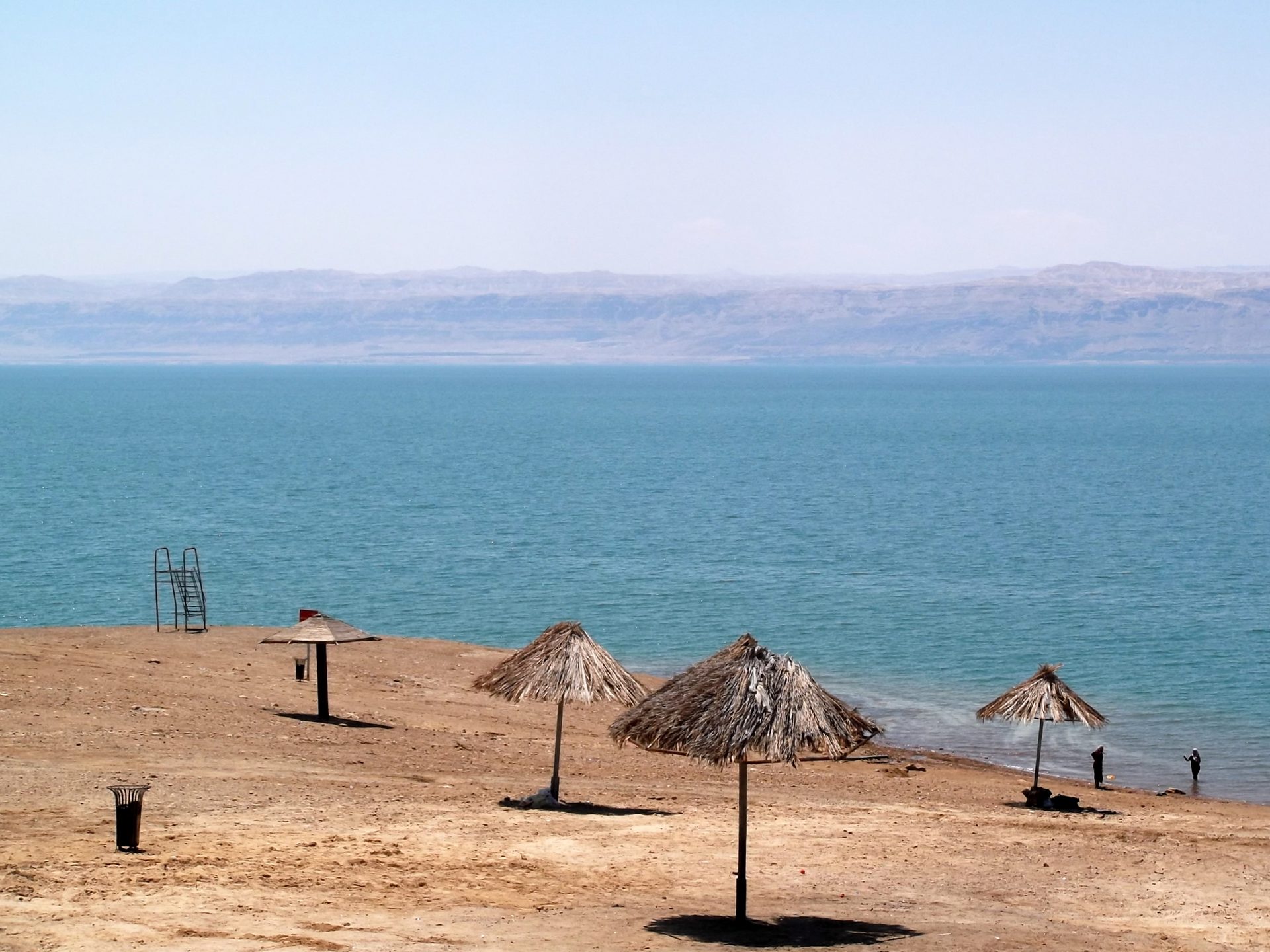 Floating in the Dead Sea