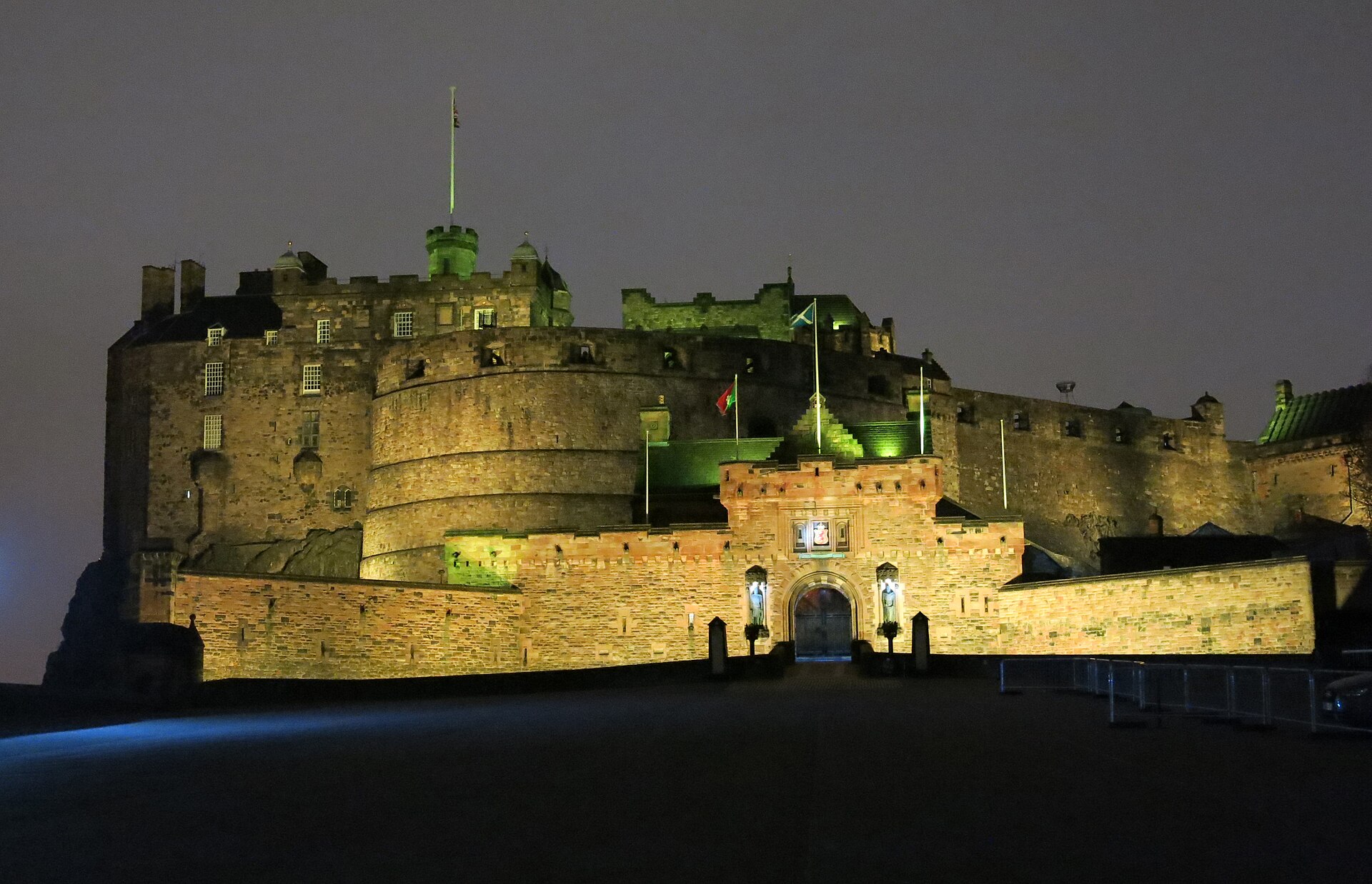 Edinburgh Castle on its volcanic rock above the city