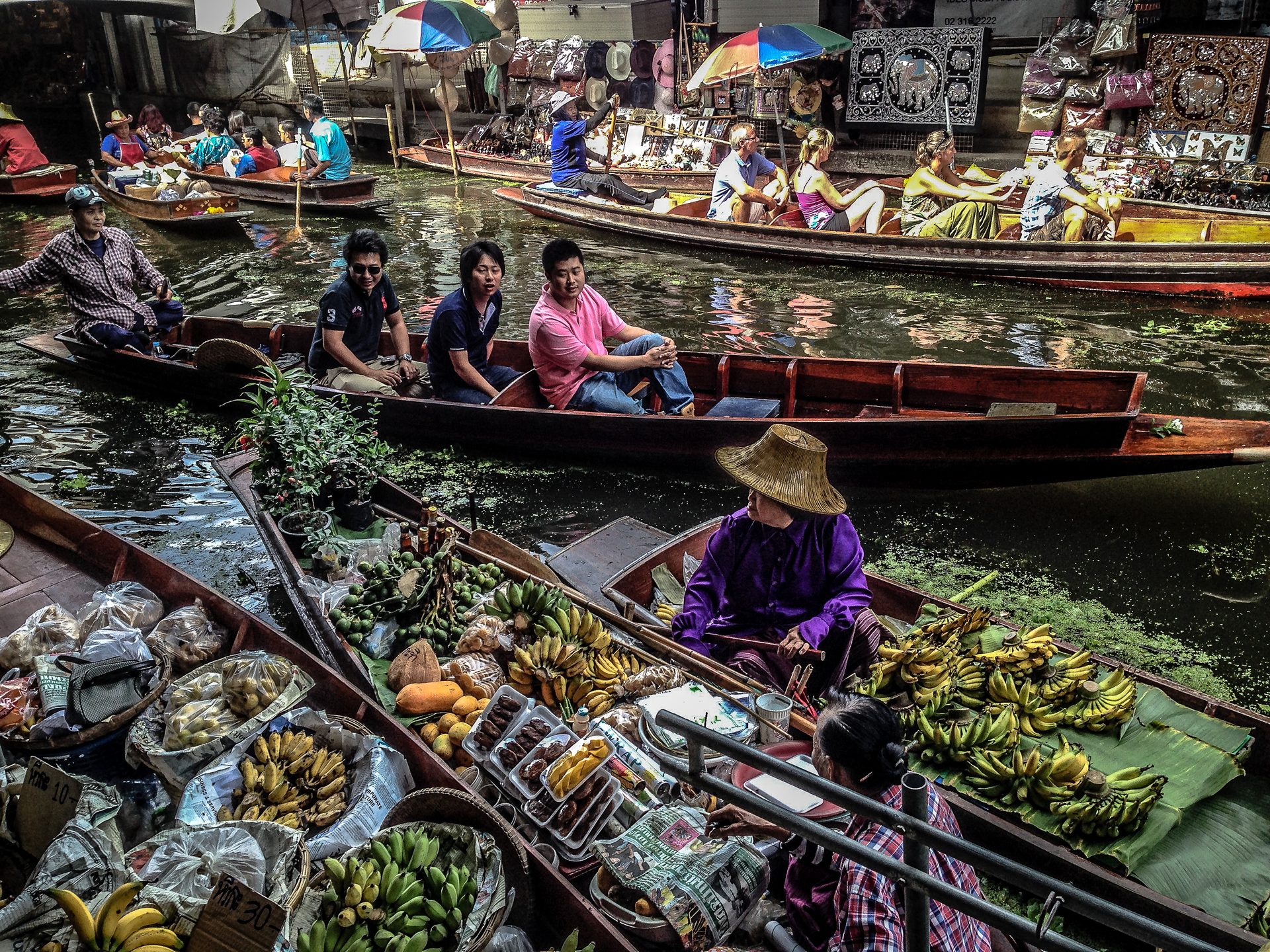 A floating market near Bangkok