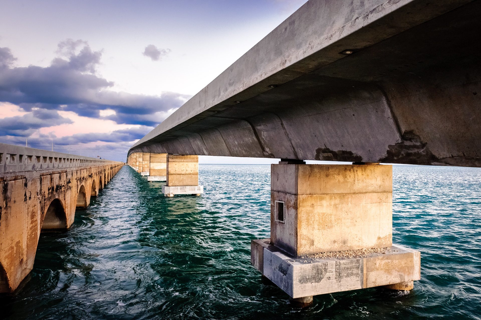 The Overseas Highway through the Florida Keys