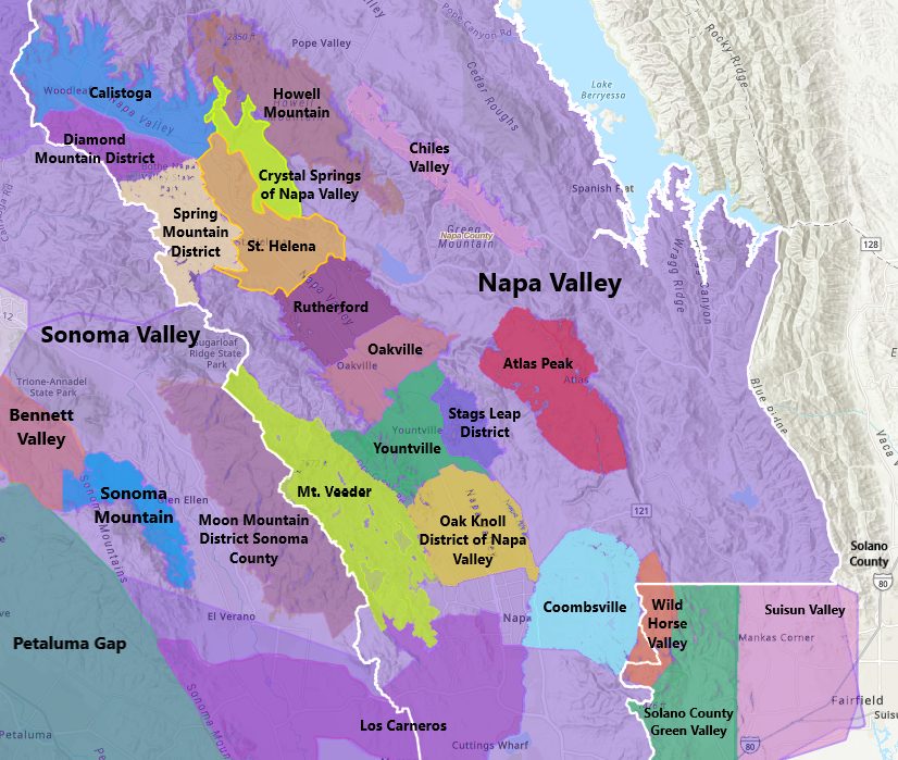 Vineyards in Napa Valley