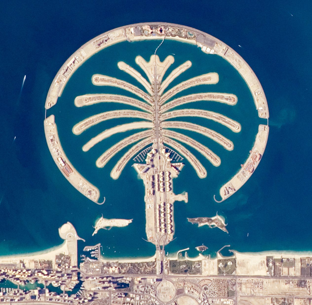 Palm Jumeirah from above