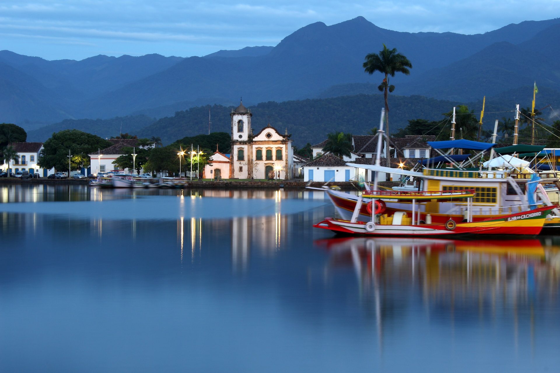 Paraty's colonial streets and bay