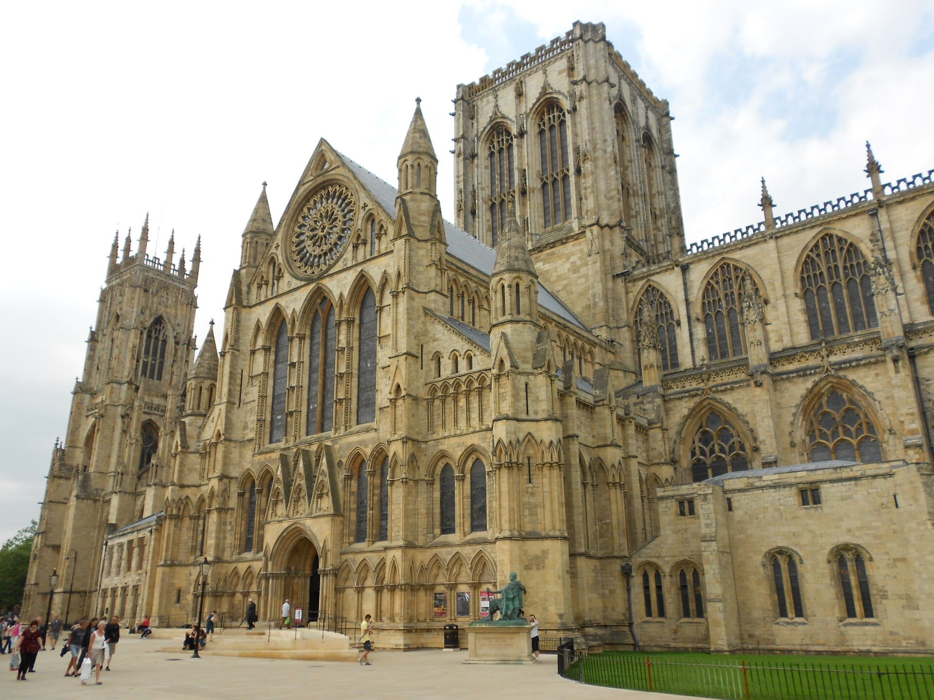 York Minster's gothic towers above the city