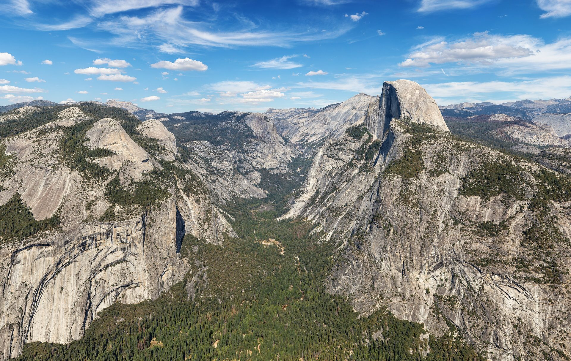 Yosemite Valley's granite walls